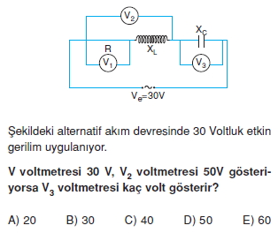 İndüksiyon ve Alternatif Akım test 3005