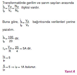 İndüksiyon ve Alternatif Akım çözümler 2007