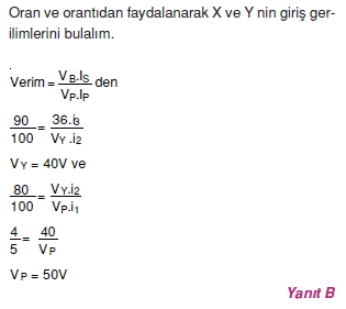 ‹ndüksiyon ve Alternatif Akım çözümler 1006