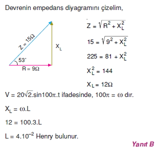 ‹ndüksiyon ve Alternatif Akım çözümler 1007