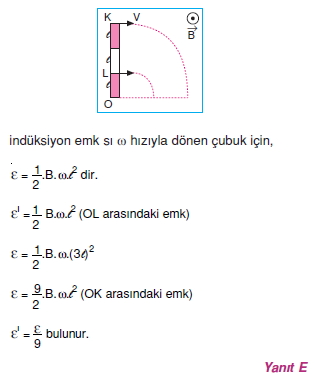 ‹ndüksiyon ve Alternatif Akım çözümler 1009