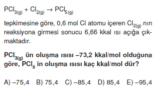 Kimyasaltepkimelerdeenerjikonutesti2006