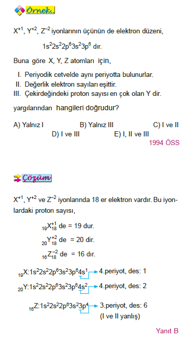 degerlik elektron sayisi ornek