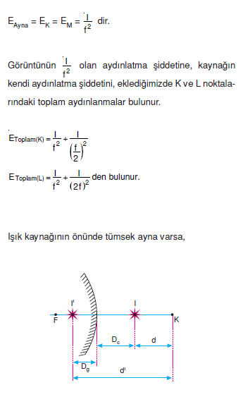 ışık akısı formülü