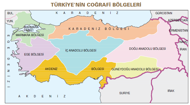 Turkiye De Cografi Bolgeler Bilgicik Com