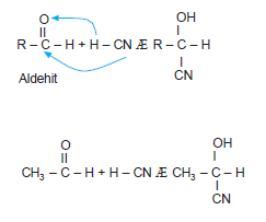 aldehitlere_HCN_katilmasi