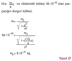 yukluparcaciklarinelektrikselalandahareketiverolativitecozumler2006