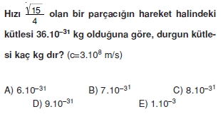 yukluparcaciklarinelektrikselalandahareketiverolativitecozumlutest2006