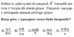 yukluparcaciklarinelektrikselalandahareketiverolativitecozumlutest2009