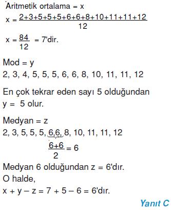 7 sinif merkezi egilim ve yayma olculeri bilgicik com bilgicik com