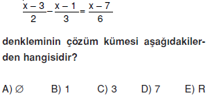 bırıncı dereceden denklem ve esıtsızlıkler 1